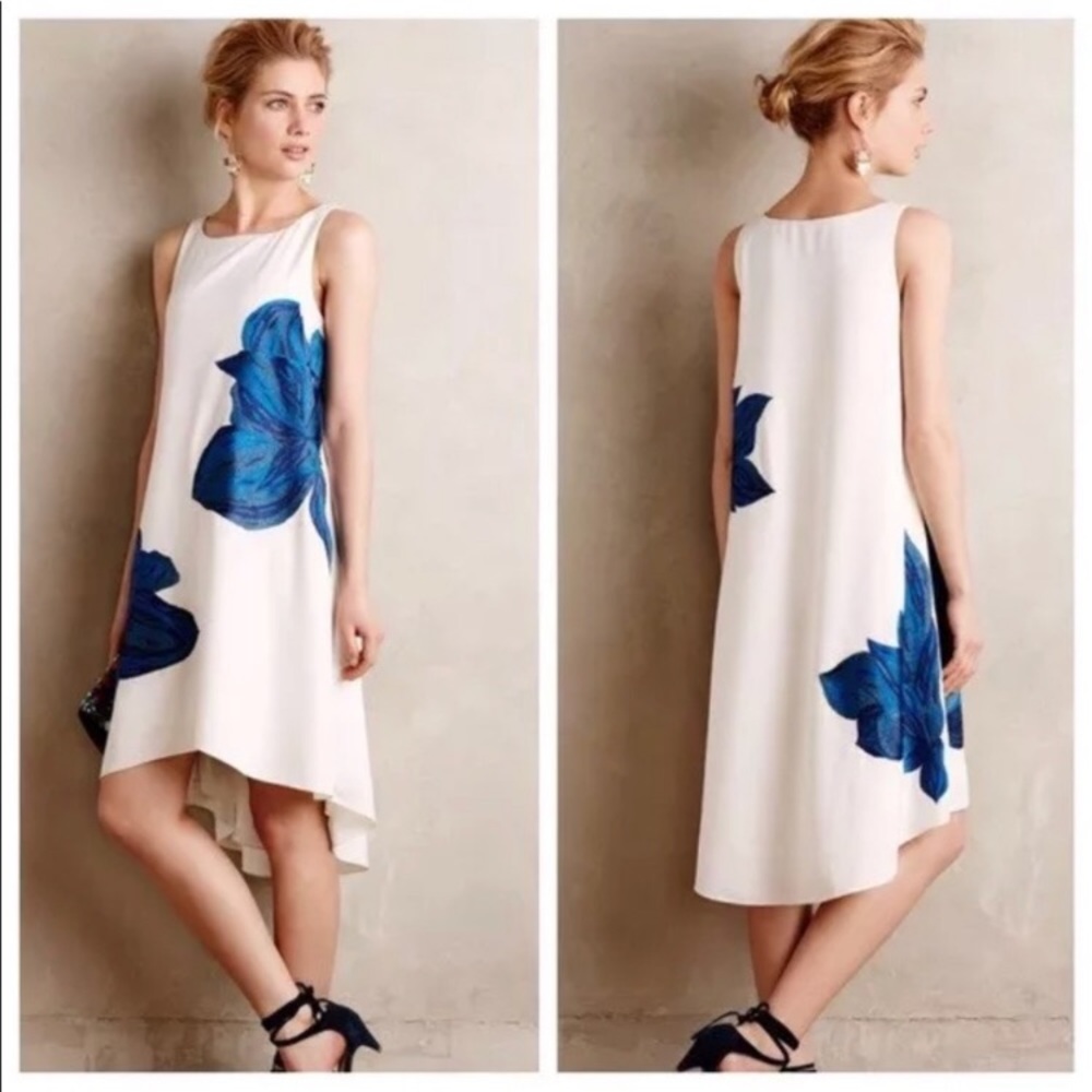 Anthropologie Ranna Gill Blue Bell Flower Dress!